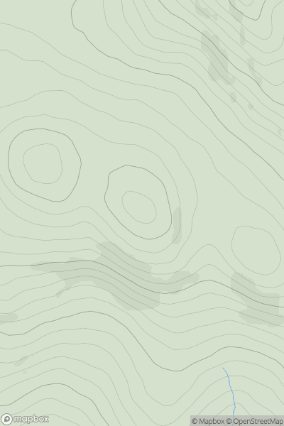 Thumbnail image for Crow Hill [Knockmealdown, Comeragh and Monavullagh Mountains] showing contour plot for surrounding peak